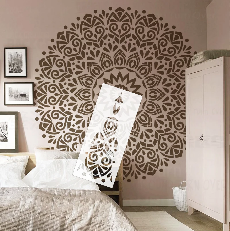 140cm-220cm-estencil-parede-para-pintura-decoracao-modelo-decorativo-moveis-mandala-gigante-enorme-flor-redonda-tradicional-s296