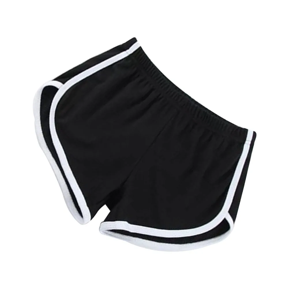 

Black Women's Breathable Cotton Sports Shorts Elastic Waistband Casual Running Yoga Pants Gym Fitness Quick-Drying Beach Shorts