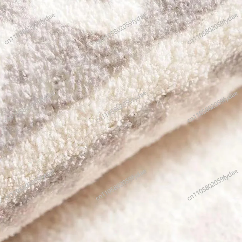 Cream style carpet imitation cashmere living room  bed front  bedroom plush home high-end  dirt resistant
