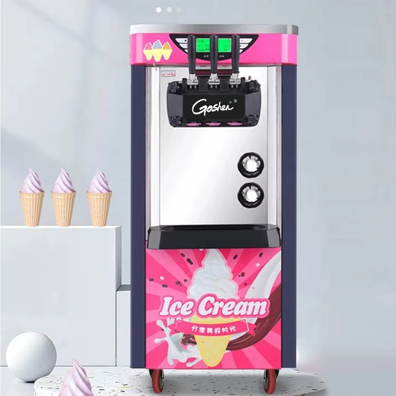 

Floor Standing Soft Ice Cream Machine for Cream Cone Sundae - Discounted Price - Commercial Ice Cream Maker