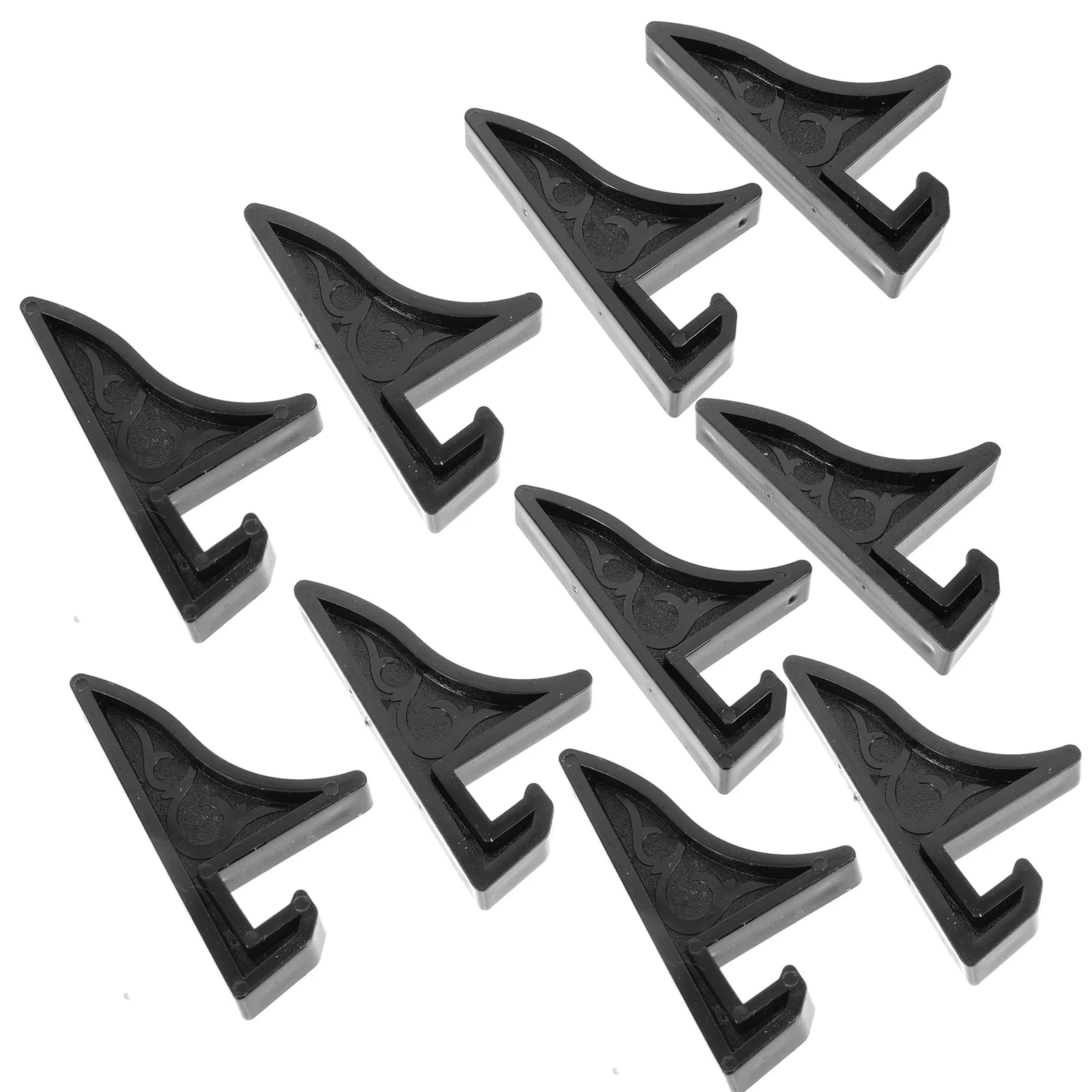 10 قطعة حامل حامل بلاستيكي قوي لإطارات الصور شهادات الهواتف المحمولة أصحاب الصور الزخرفية سطح غير قابل للخدش