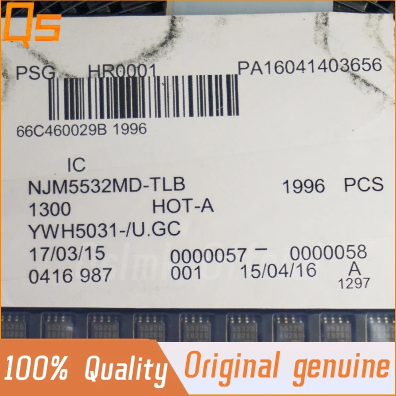 New Original NJM5532M JRC5532 SOP-8 Dual Operational Amplifier Low Power Consumption