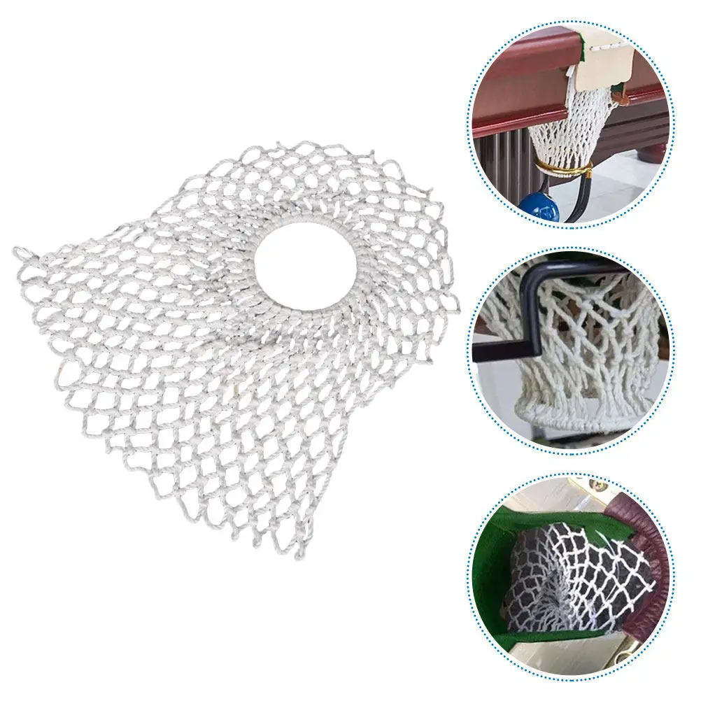 

Billiard Net Pocket Nylon Sturdy Pool Table Basket Drop Ball Storage Container Pool Table Accessories Billiard Accessories