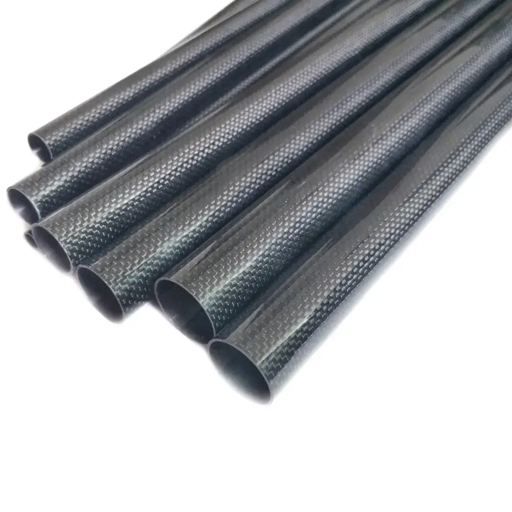 1000mm Carbon Fiber Tube Glossy Surface High Quality Round Multi Size Carbon Fiber Pipe For RC Model Airplane