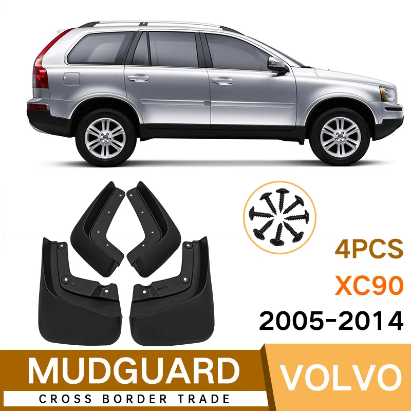 

For Volvo XC90 2005-2014 Car Molded Mud Flaps Splash Guards Mudguards Front Rear Styling Front Rear Wheel Accessories