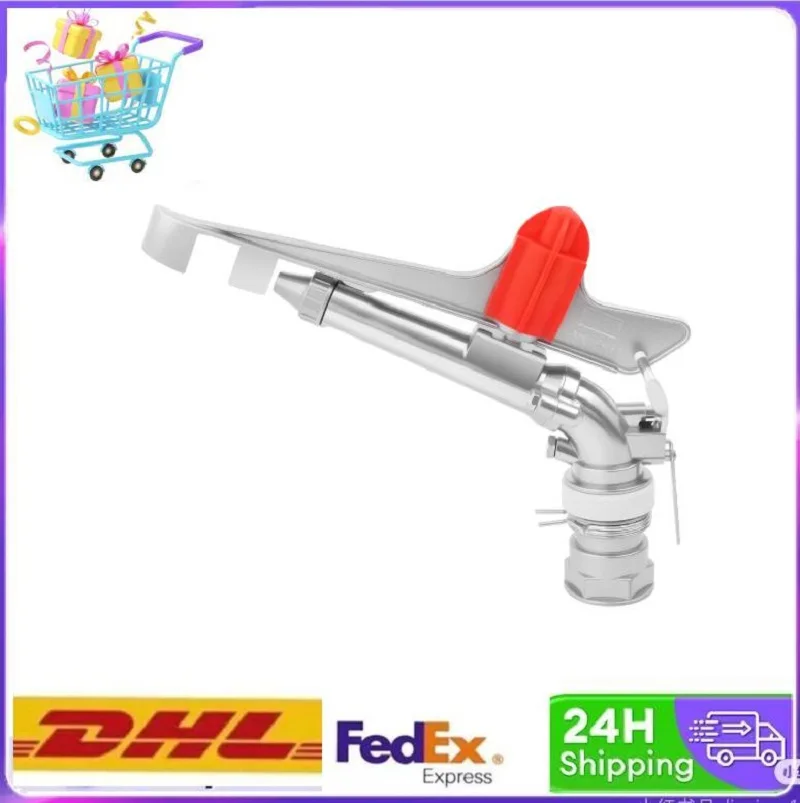 

2inch Adjustable Irrigation Sprinkler Head,18-20.5m³/h Flow Rate Irrigation Sprinkler Farm Watering Spray Gun for Large-Scale