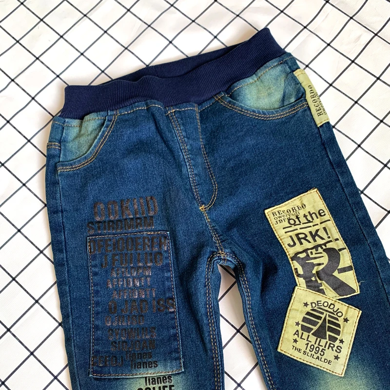 IENENS 5-13Y Kids Boys Clothes Skinny Jeans Classic Pants Children Denim Clothing Long Bottoms Baby Boy Casual Trousers