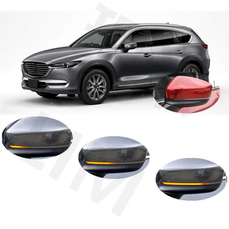 

for Mazda CX-8 KG CX-9 TC 2017 2018 2019 2020 2021 2022 2023 Dynamic LED Sequential Indicator Mirror Turn Light Signal Lamp