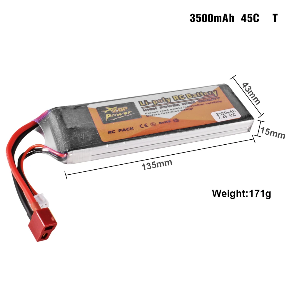 9IMOD 2S RC Lipo Battery 7.4V 650-6000mAh 25C-75C for RC Car Boat FPV Drone