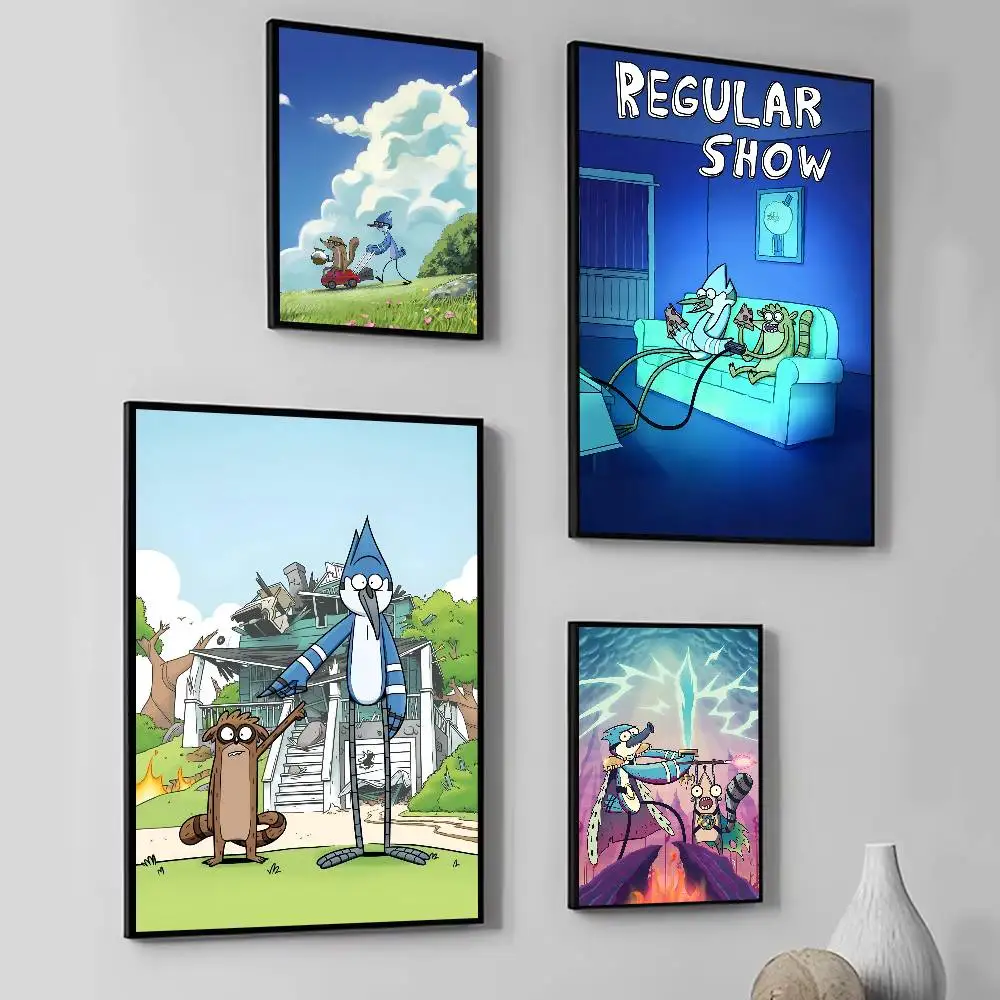 Cartoon R-Regular S-Show Anime Manga Posters Fancy Wall Sticker for Living Room Bar Decoration Wall Decor