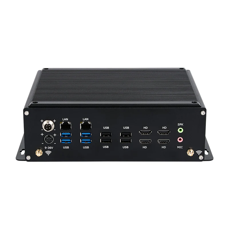 DC9V-36V Industrial PC Intel i5-14450HX i7-13650HX 6x DB9 RS232/422/485 14xGPIO 4xHDMI 8xUSB 2xLAN WiFi 4G/5G LTE Win11 Linux