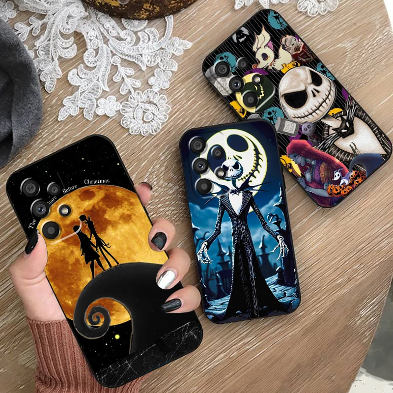 Skull Jack Dark Parody Cartoon For Samsung Note 20 10 Ultra Plus A31 A14 A12 A70 A34 A25 A04 A05 A15 A24 5G Black Cover