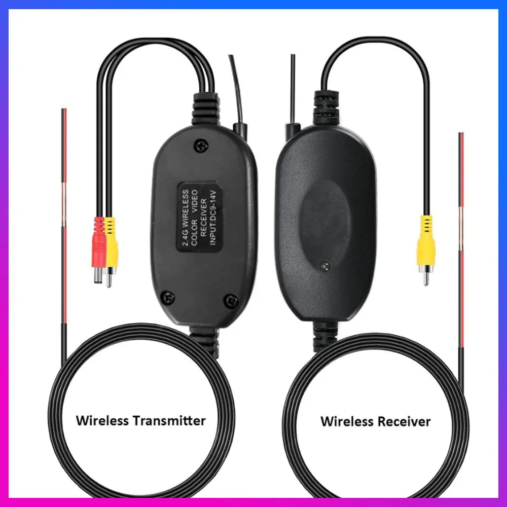 12V Wireless Color Video Transmitter Receiver Kit For Car Monitor The Car Rear View Camera Reverse Backup