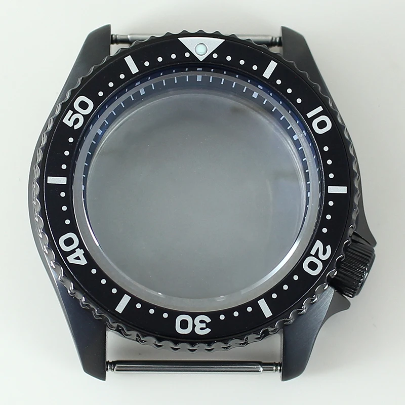 42mm Diving 20bar Watch Case Sapphire Crystal For NH35 NH36 NH38 4R36 Movement Black/Blue/Green Chapter Ring Mod SKX watch parts