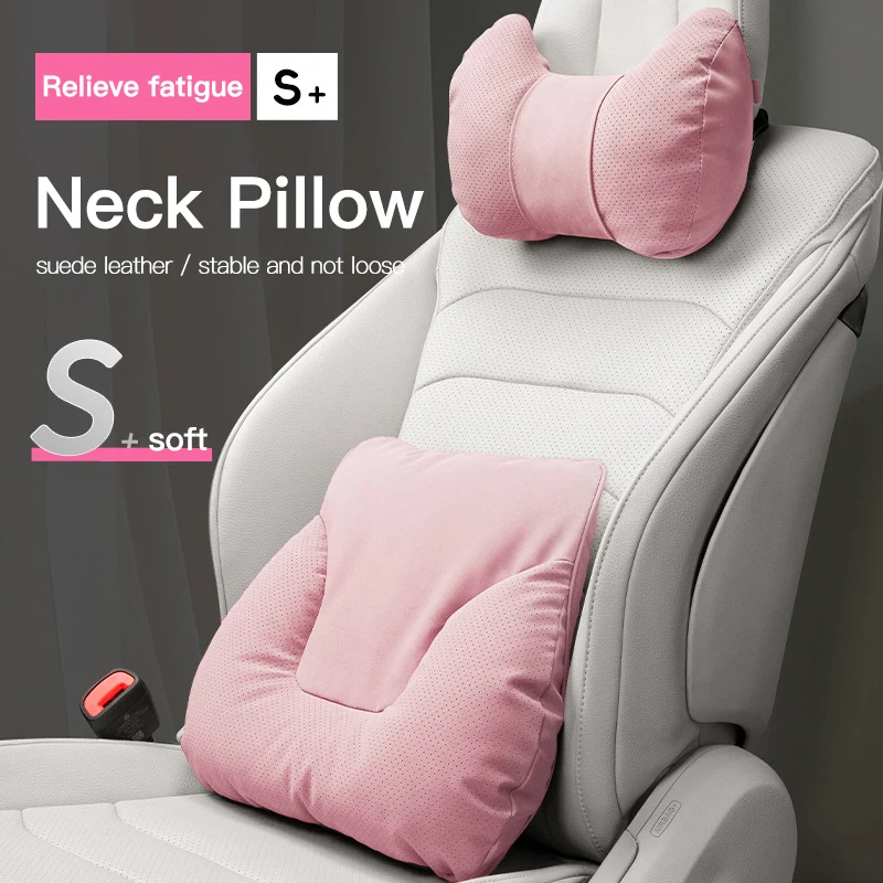 

Автомобильная подушка для шеи, мягкий комфортный коврик для поддержки талии сиденья, подголовник, дорожный коврик для BMW M X3 X5 X7 E39 E46 E60 E65 E90 F01 F10 F20