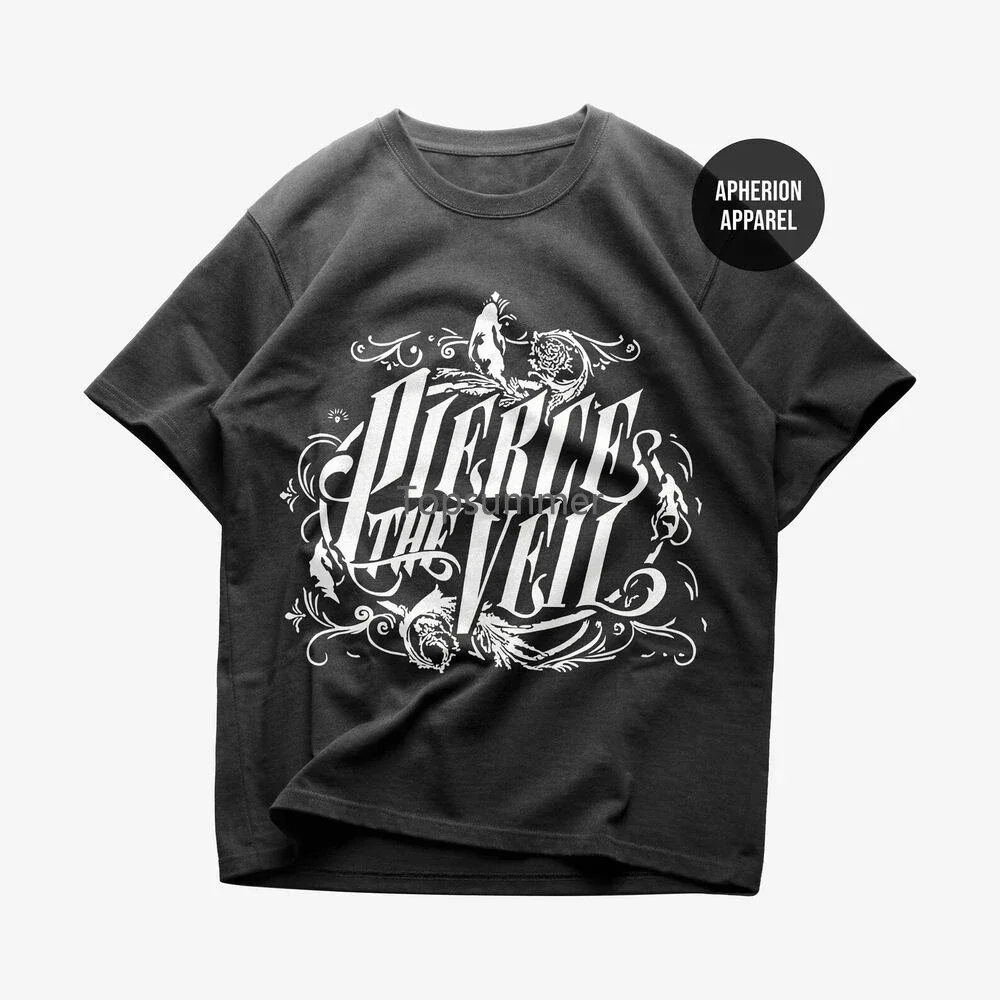 

Vtg Pierce The Band Short Sleeve T Shirt Cotton Black Graphic Unisex