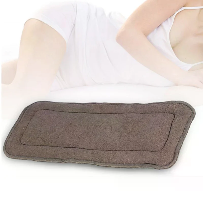 Washable Adult Diaper 5 Layers Bamboo Charcoal Cloth Nappy Liner Insert Pad