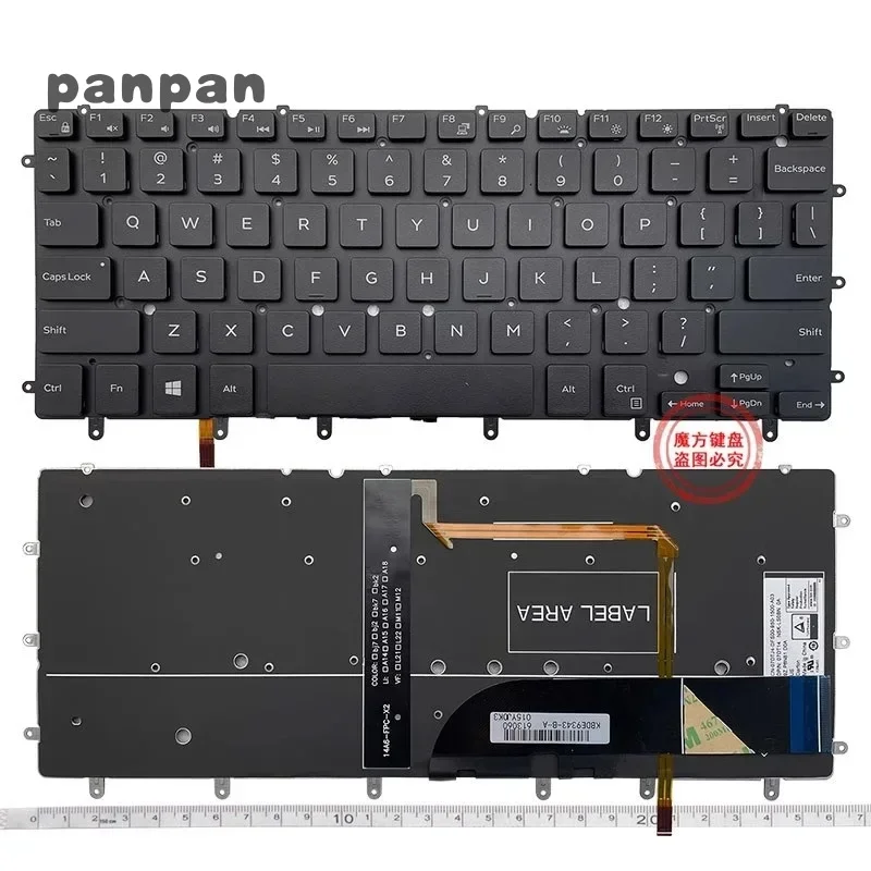 New US Keyboard For DELL XPS 13 9343 9350 9360 15BR N7547 N7548 Keyboard P54G P41F English Keyboard