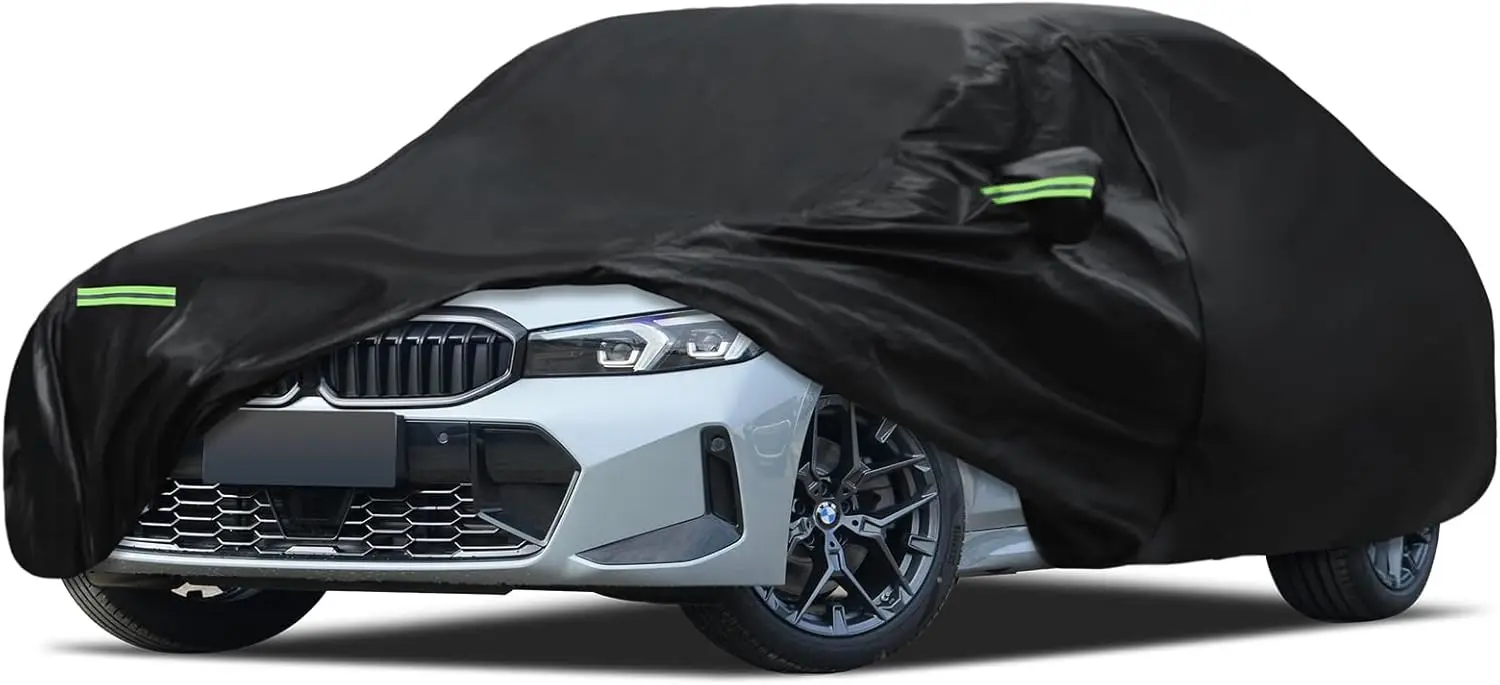 Custom Fit Car Cover for BMW 3 Series (2007-2025 Models), Waterproof with Zipper and Lining