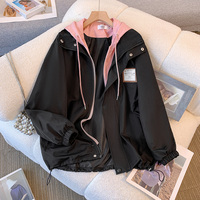 ITOOLIN Fashion Short Jacket for Women Korean Style Loose-Fit Versatile Spring Autumn Women's Ballpark Jacket