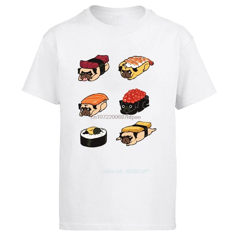 Rottweiler Sushi Nigiri Metzgerhund Dog Lover Funny Graphic T Shirts Cotton Short Sleeve T-Shirts Summer New Shirts And T-Shirts