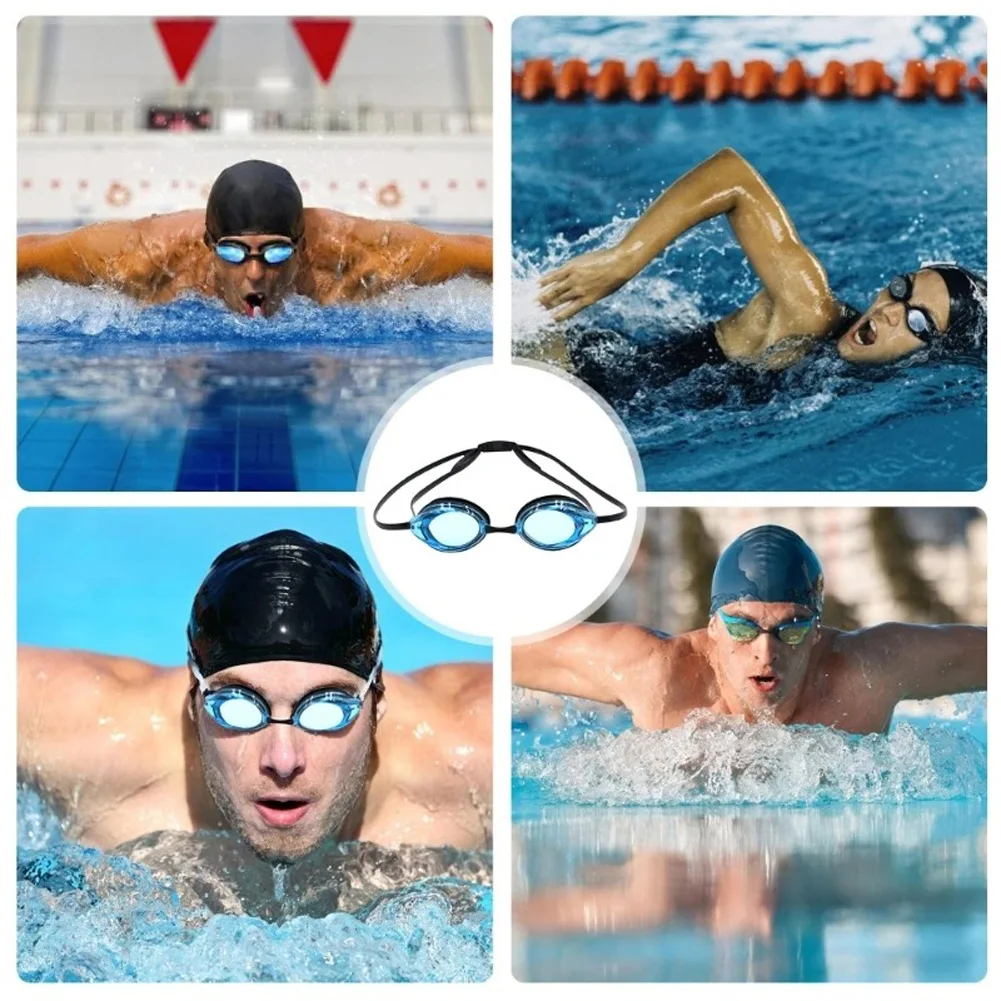 Swim Goggles Anti Fog No Leaking Swimming Goggles With Bungee Strap Bright Color Head Rope Swimming Goggles For Men Women