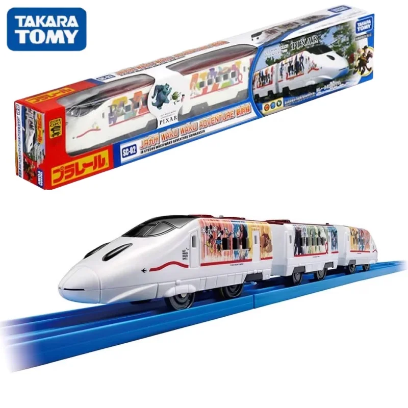 TAKARA TOMY Pule Road Shinkansen JR Kyushu Mickey Minnie Train train model boy toy, holiday birthday gift for children