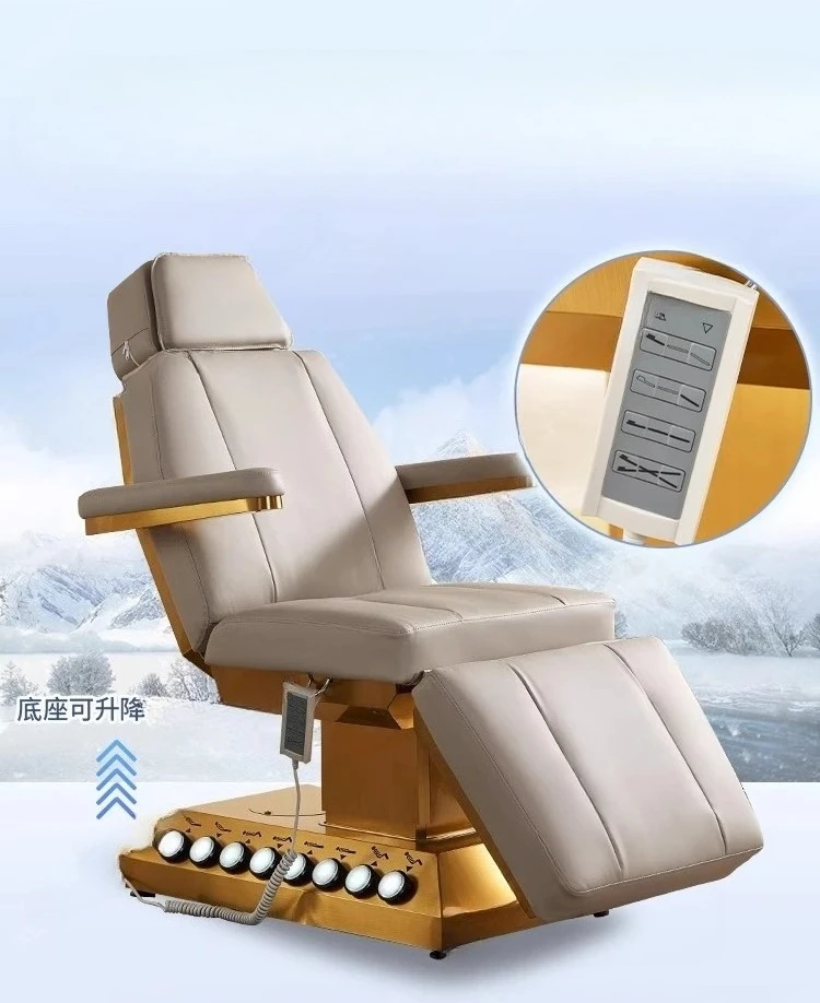 

Export electric beauty bed can be lifted and lowered, special heating constant temperature massage bed for beauty salons