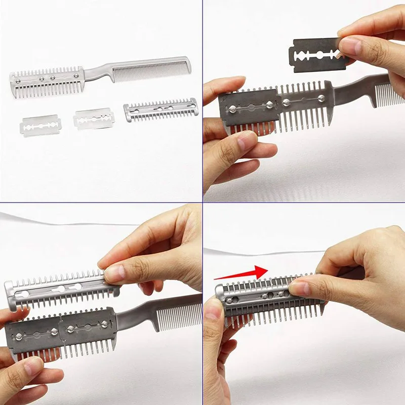 Pet Hair Trimmer Combs Professional Pet Grooming Razor Comb Plastic Trimmer for Dogs Cats Thinning Hairbrush Comb Products