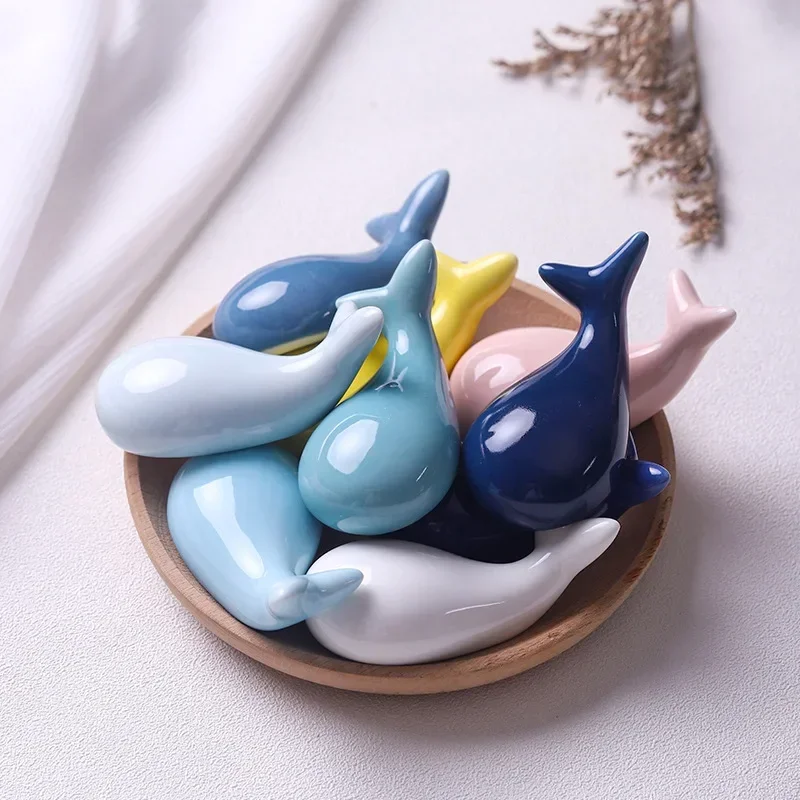 3*3,5*7 cm Cartoon Keramik Stäbchen Halter Wal Form Stäbchen Matte Küche Kunst Handwerk Geschirr Stäbchen stehen