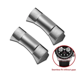 For Tudor 1958 Biwan M79360 M79363N Steel Particle Adapter Fluoro Rubber Watchband Bay Timer Bracelet Waterproof Strap 21mm 22mm