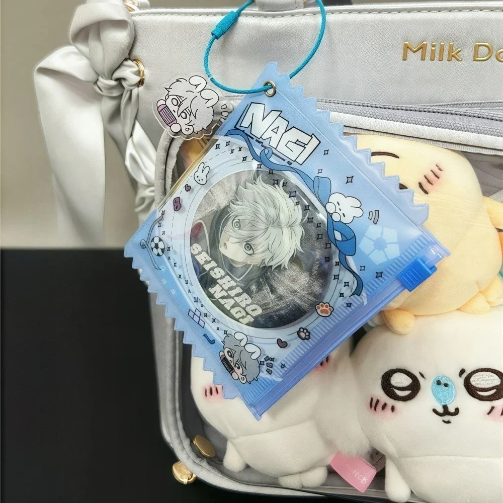 Anime Badge Holder Protective Sleeve Cover Kawaii Clear Plastic Storage Display Itabag Accessories Pins Button Badges Anime Good