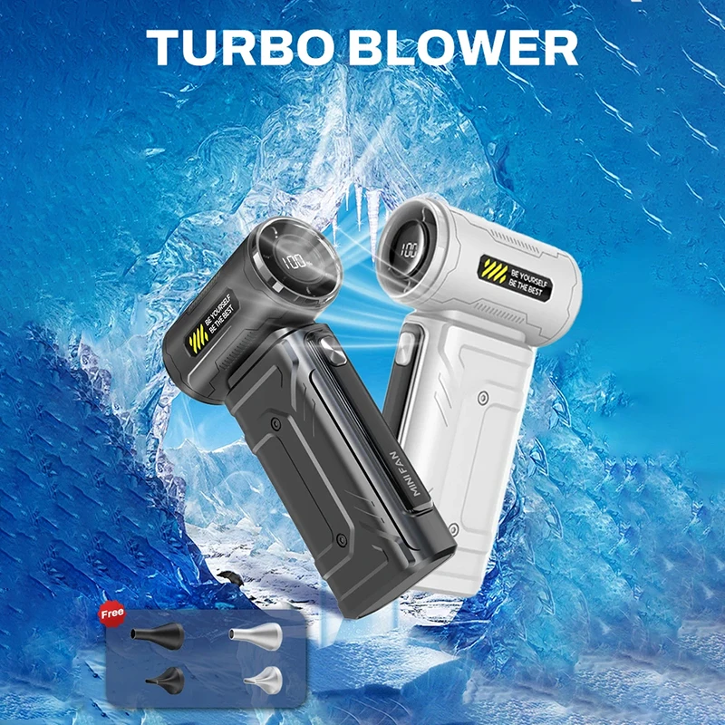 Ultra Turbo Jet Blower Fan 400000RPM Brushless with Battery Display
