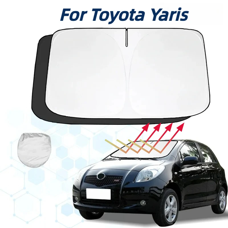 

Для Toyota Yaris лобовое стекло солнцезащитный козырек солнцезащитный козырек протектор складные блоки УФ-лучи держит ваш автомобильный охладитель