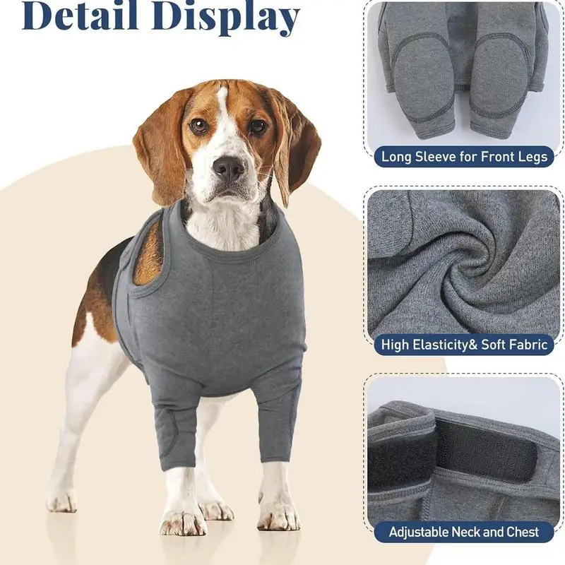 Dog Elbow Brace Protector Dog Elbow Brace Front Legs Protective Sleeve Polyester Material Dog Leg Sleeves For Medium Dogs Small