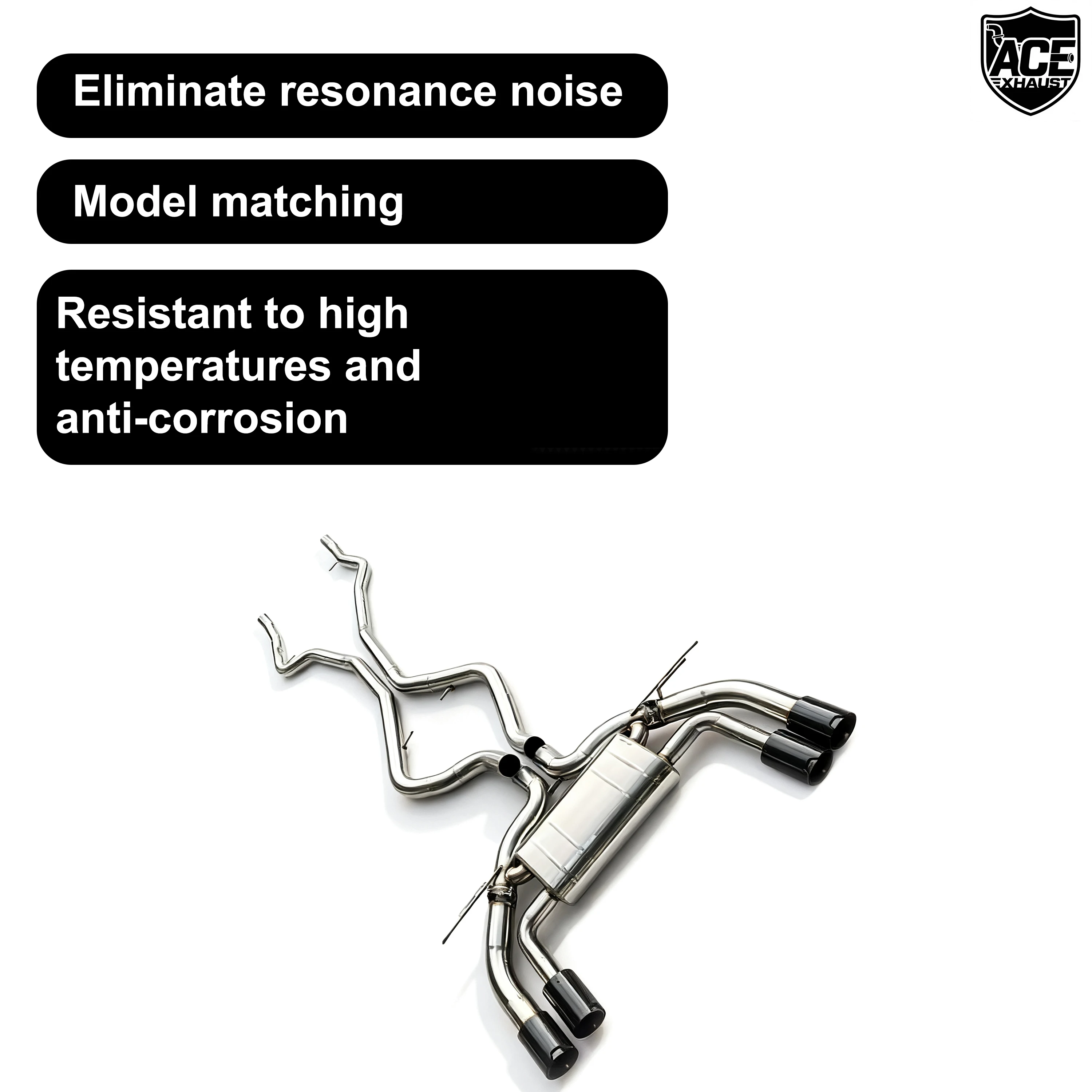 ACE Hochleistungs-Valvetronic-Auspuffanlage für BMW X5M F85 X6M F86 4.4T Plug-and-Play Klappenauspuff mit Schalldämpfer – Detail 6