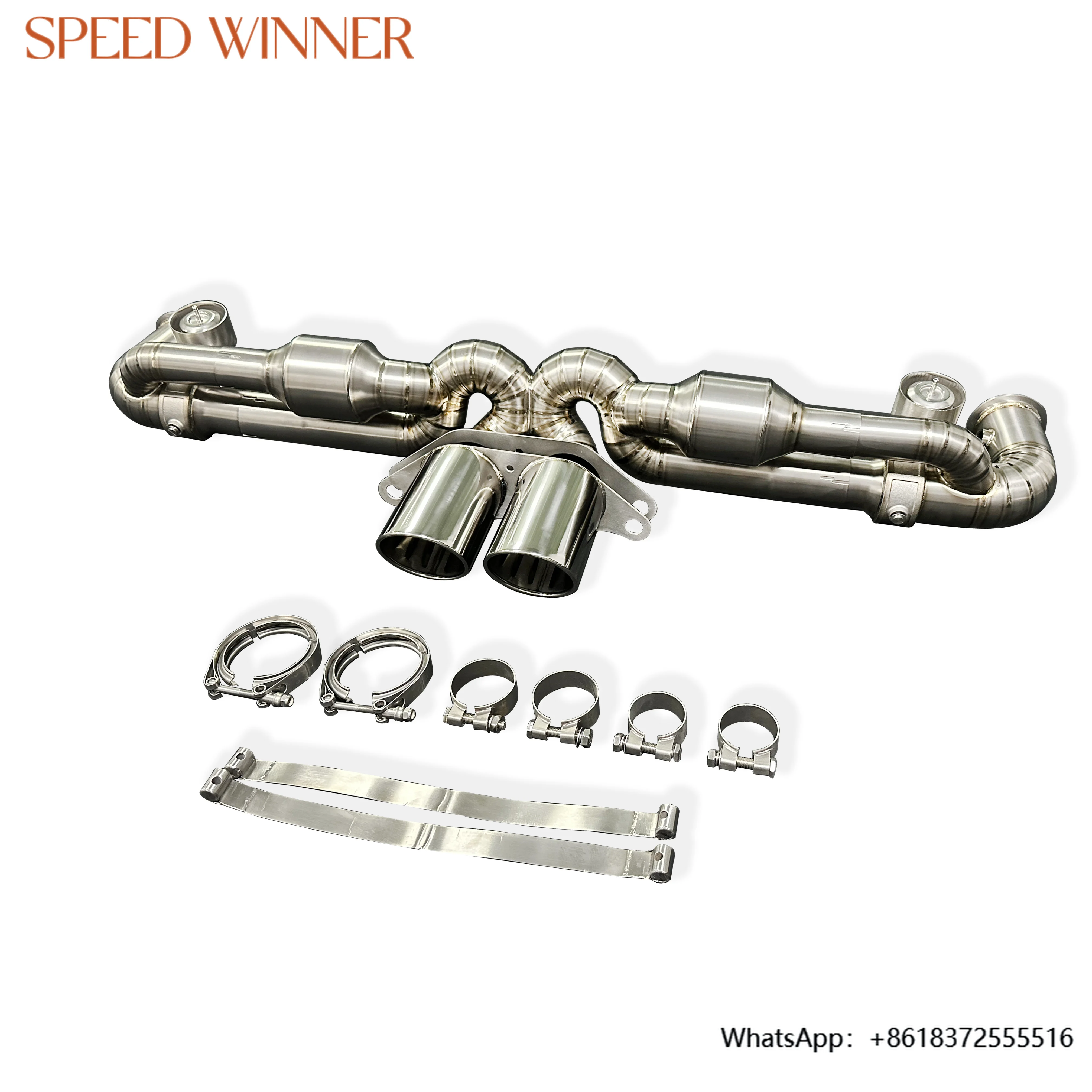 

Custom Full Titanium Exhaust Catback Exhaust Muffler for Porsche GT3 GT3RS