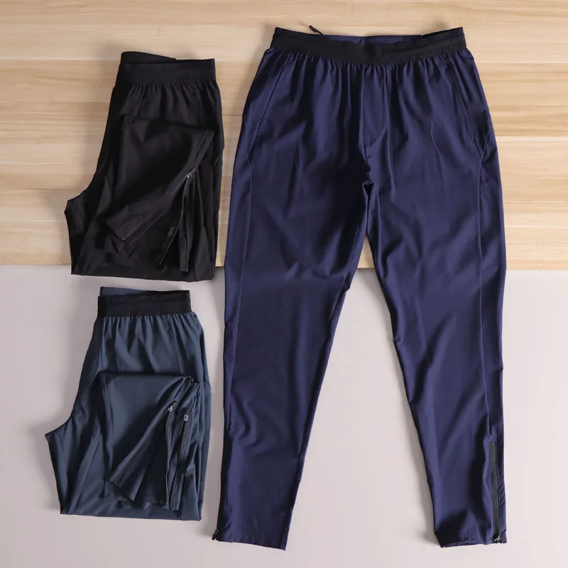 

Men's Running Trousers Profional Marathon Sports Straight Leg Pants Baskeall Fitn Training Qui Dry Pants Ba Waist...