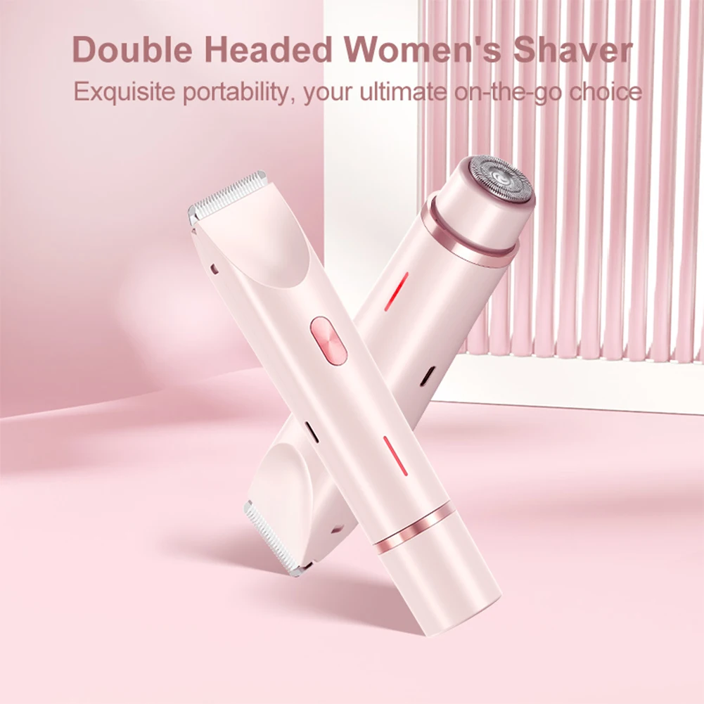Hair Removal Razor for Women Waterproof Body Hair Trimmer Rechargeable Electric Razor for Pubic Legs Body Hair