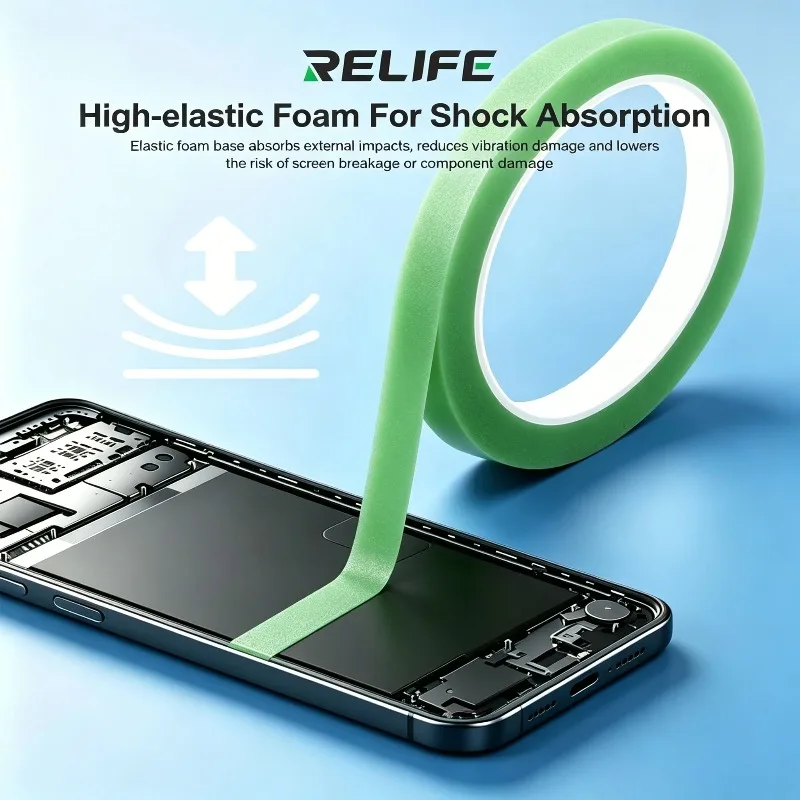 RELIFE HX1 Double Sided Tape 5 Pcs/Box 2mm/3mm/5mm Width High Adhesion 10m Length for Phone Screen Frame Sealing No Residue Tool