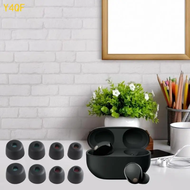 Y4qf наушники Ушной наконечник 4pairs мягкий силиконовый корпус для WF-1000xm5 вкладыша для наушников для наушников