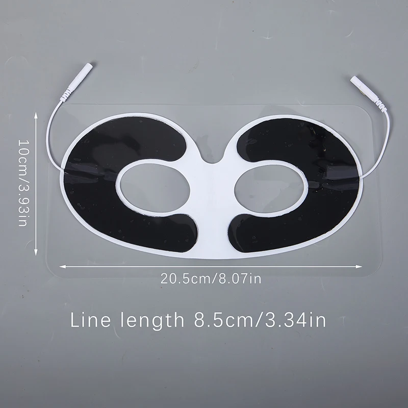 غير المنسوجة ذاتية اللصق EMS قناع عين غطاء عشرات القطب الوسادة لمدلك العلاج بالنبض الإلكتروني مع ثقب التوصيل