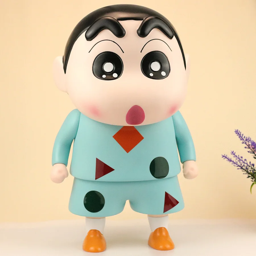 40cm Crayon Shin-Chan Kazama Dumb Anime Figures Series Large Model Car Ornament Doll Collection Decoration Limited Birthday Gift