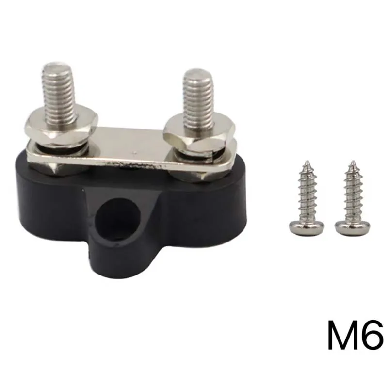 M6 M8 48V Anschlussblock Busbar 5/16 Zoll Klemmenblock Isoliert Dual Hochleistungs-Stromverteiler Plus-/Minus-Pol RV – Detail 4