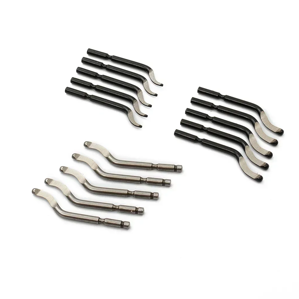 Aluminum Plastic 1 Aluminum Alloy Handle 15pcs Blades Tool 15PC Deburr Blades Handle Burr Metal Repair Deburring Tool Rotary