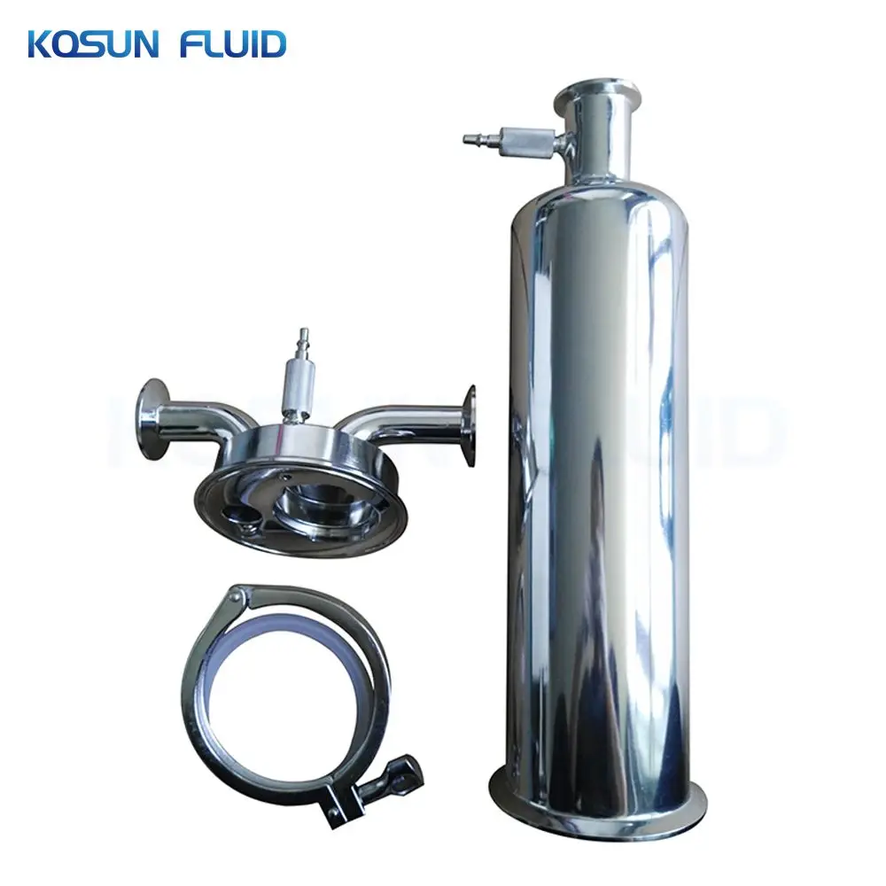 Stainless Steel Filter Housing Biogas Magnet Filtration Vessel Micro Oil Alcohol Liquid Separation Equipment