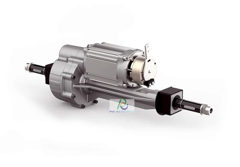 Brushless 24v 36v 48v Gear Mobility Scooter Transaxle Motor With Electromagnetic Brake PPSM283L