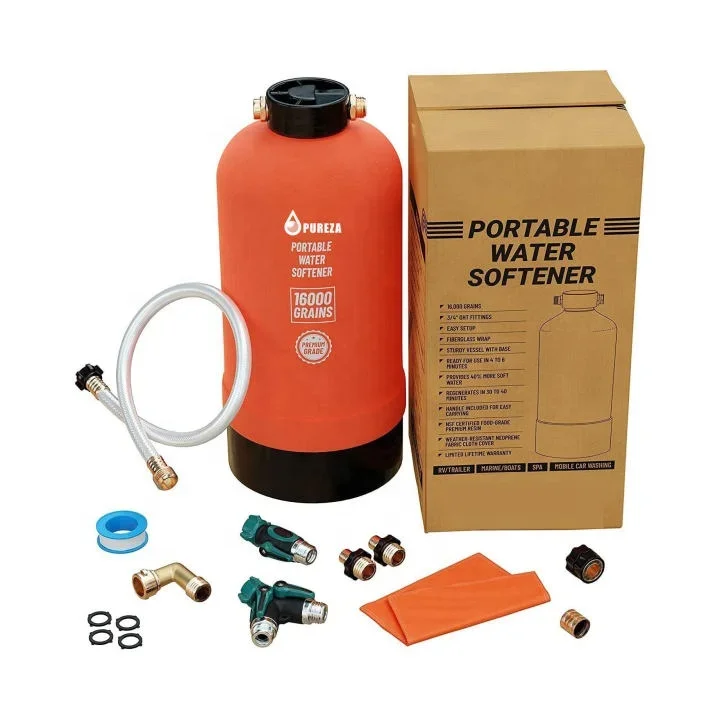 RV Water Softener Portable 16,000 Grain 3/4