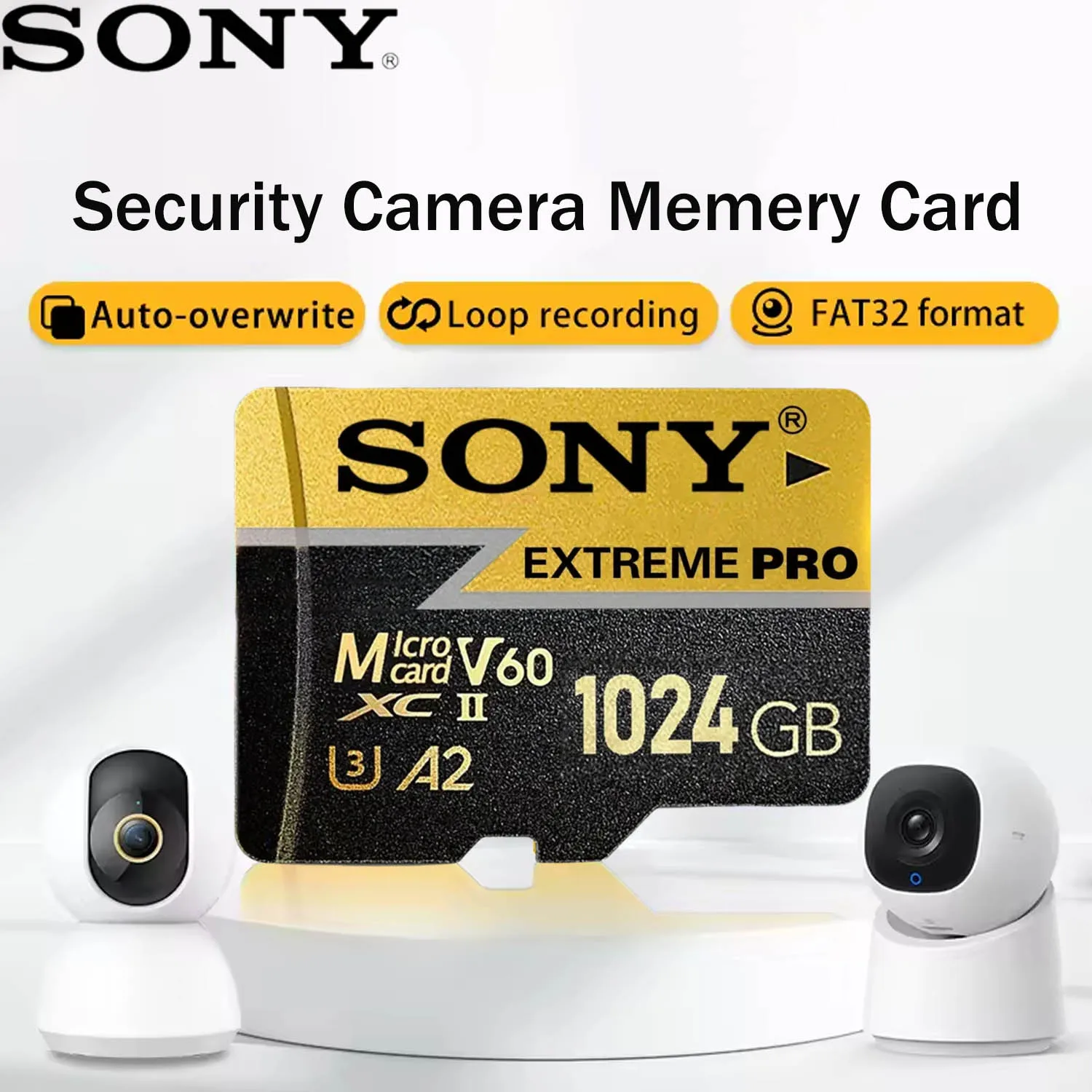 

Карта памяти Sony Micro SD с адаптером 64 ГБ 128 ГБ 256 ГБ 512 ГБ C10 A2 U3 V60 TF Flash Card Высокоскоростная карта Cartao De Memoria