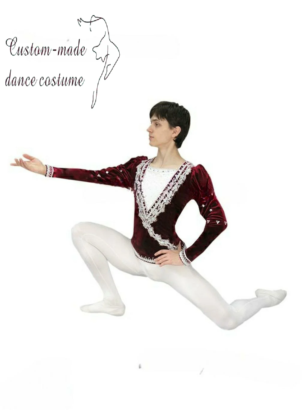 New men's ballet clothing high-end private custom adult children performance competition clothing